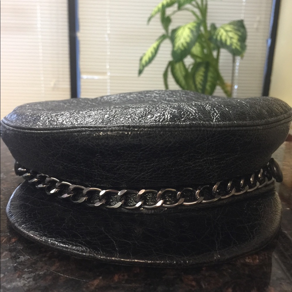 Brand New Authentic Eugenia Kim . Leather Hat